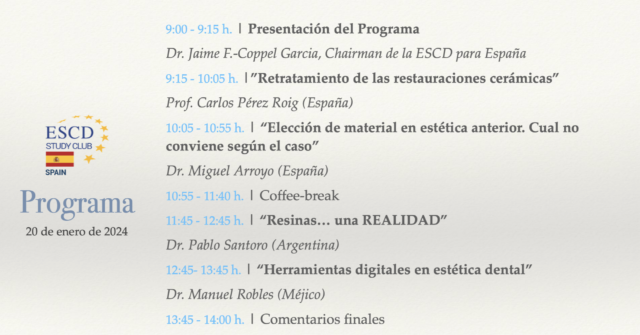 ESCD Study Club Spain Program